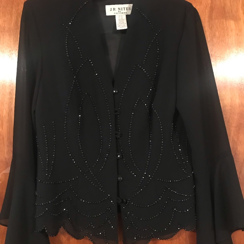 J.R. Nites by Caliendo Evening Blouse Top/Jacket